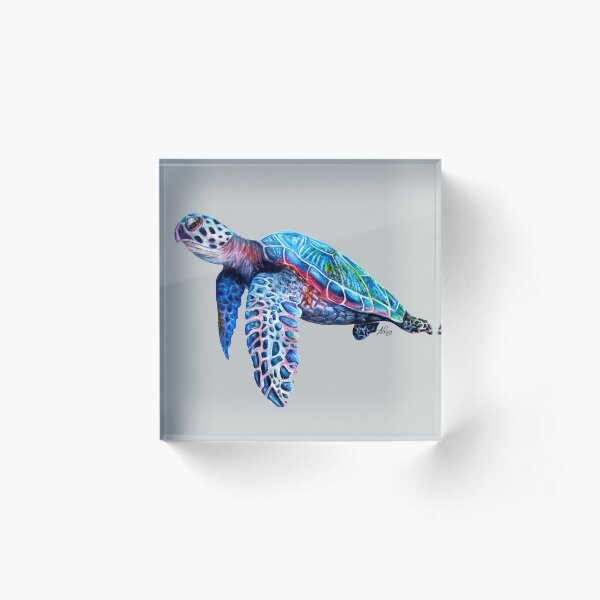 Sea Turtle Acrylic Block