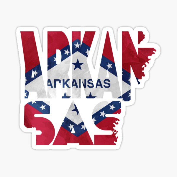 Artikel-Vorschau von Arkansas Typografische Karte Flagge, designt und verkauft von A Deniz Akerman.