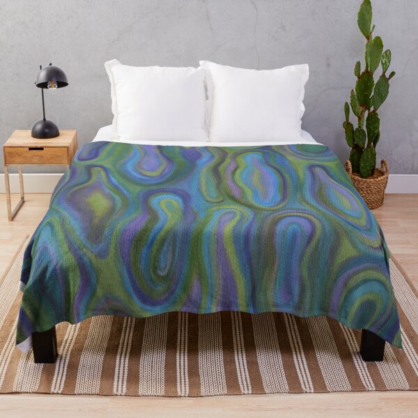 Item preview, Organic cells blue and green abstract painting designed and sold by Marion Yeo.