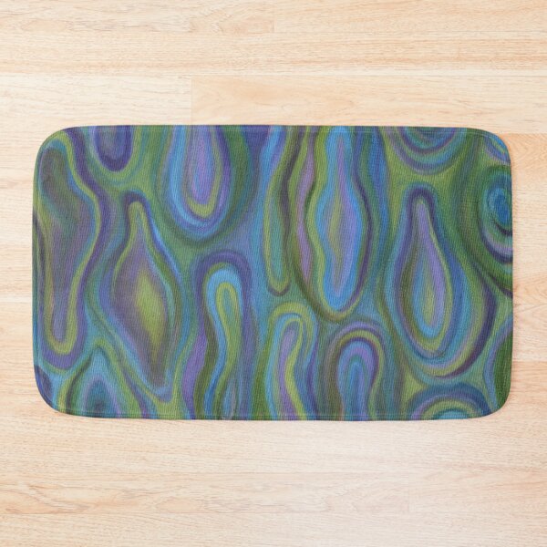 Item preview, Organic cells blue and green abstract painting designed and sold by Marion Yeo.
