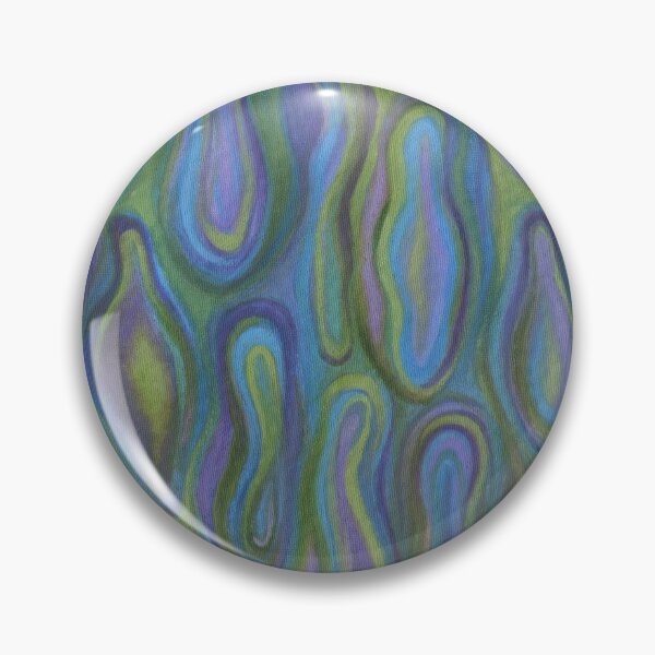 Item preview, Organic cells blue and green abstract painting designed and sold by Marion Yeo.