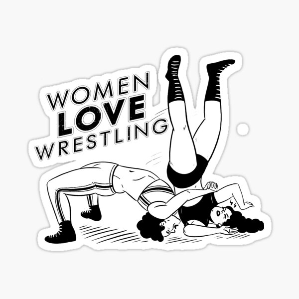 grow girls wrestling Sticker for Sale by lilymelizabeth