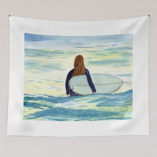 Item preview, Surfer Girl in Sunlight designed and sold by Sandra Connelly.
