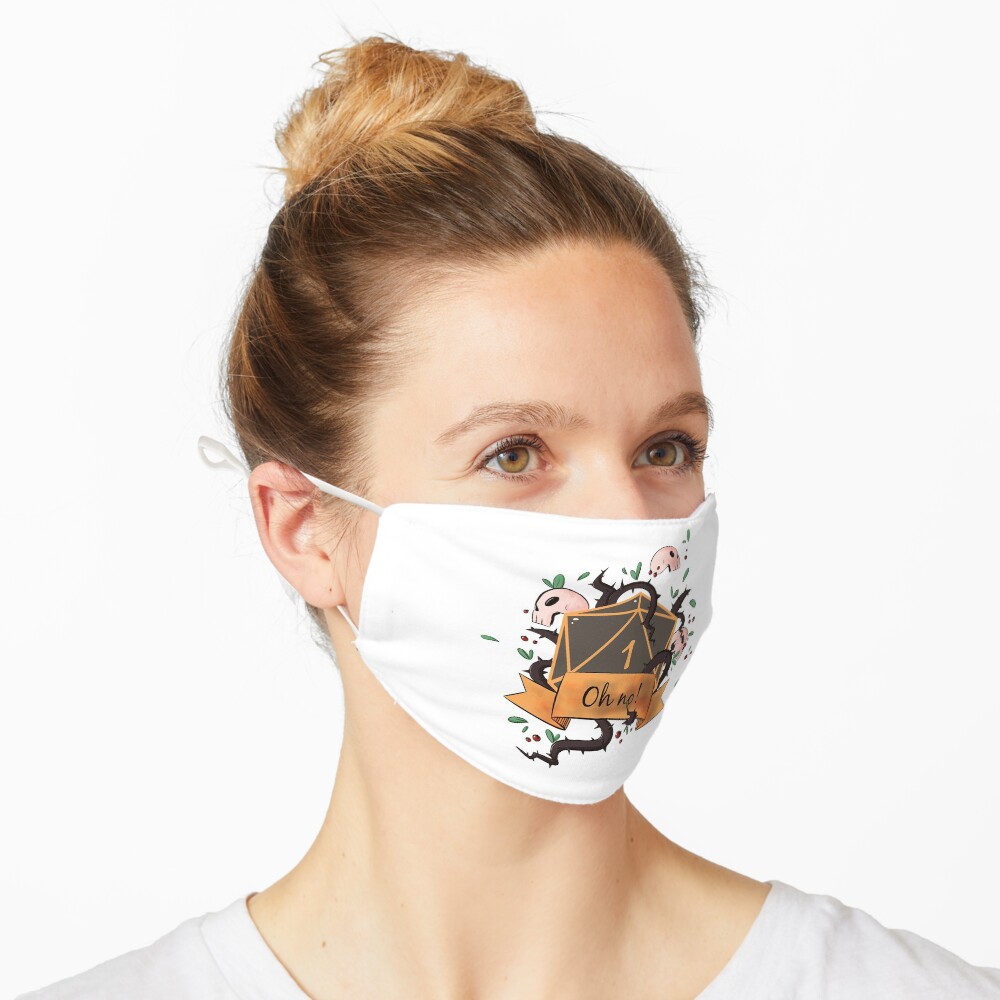 Critical Fail! D20 Natural One Mask
