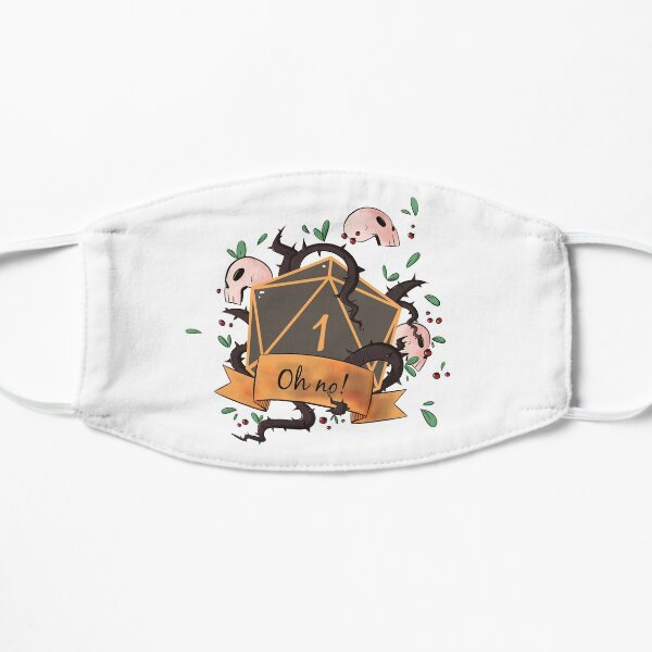 Critical Fail! D20 Natural One Flat Mask