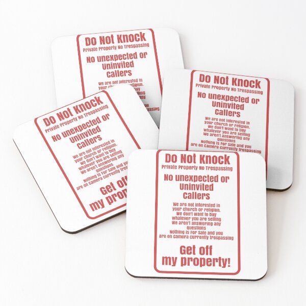 Item preview, No trespassing door sticker designed and sold by mclaurin612.