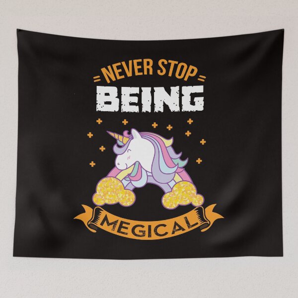 Item preview, The magical glitter rainbow unicorn designed and sold by Imutobi.