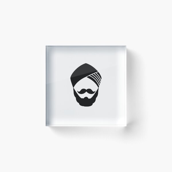 Sardar ji laboratory mascot logo Royalty Free Vector Image