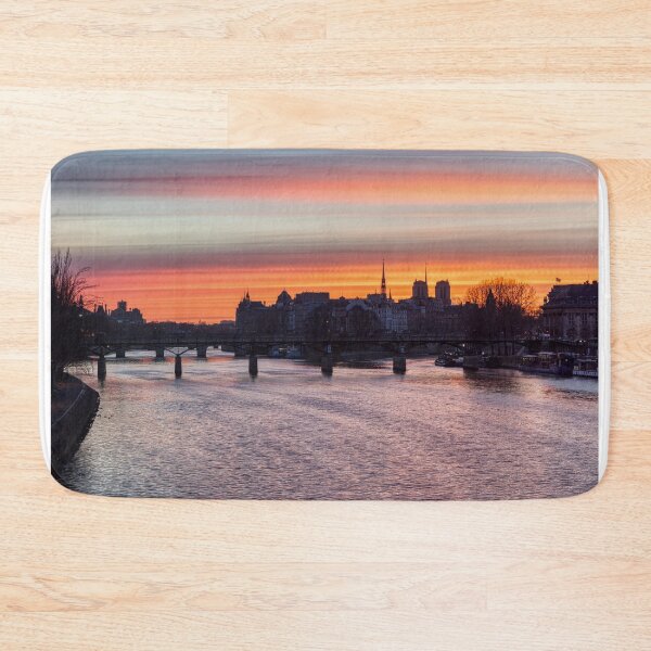 Item preview, Sunrise over ile de la Cite in winter - Paris designed and sold by Ulysse Pixel.