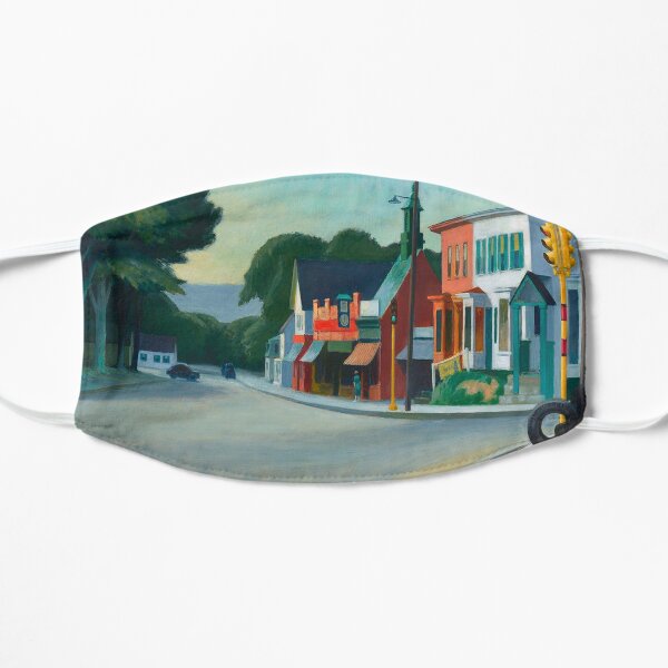 Edward Hopper - Gas station, Art reproduction Mask