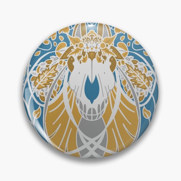 Art Nouveau Mari Lwyd Design Badge