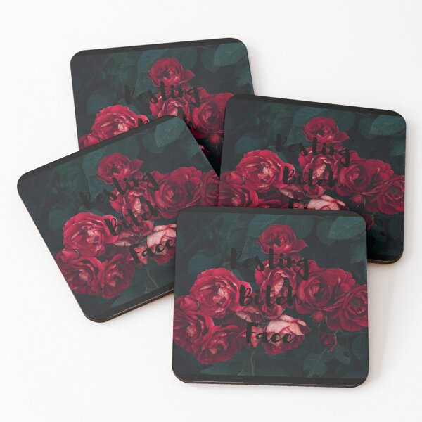 Item preview, Resting Bitch Face Roses Blk designed and sold by djalicat.