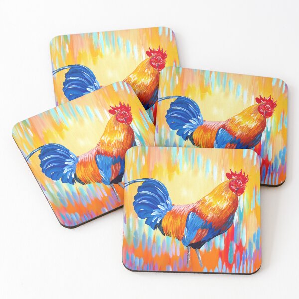 Item preview, Rooster with Very Bright Colours designed and sold by CateJacobs.