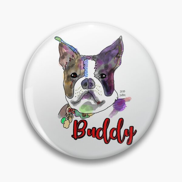 Item preview, Buddy, the Boston Terrier designed and sold by CreativeBible.