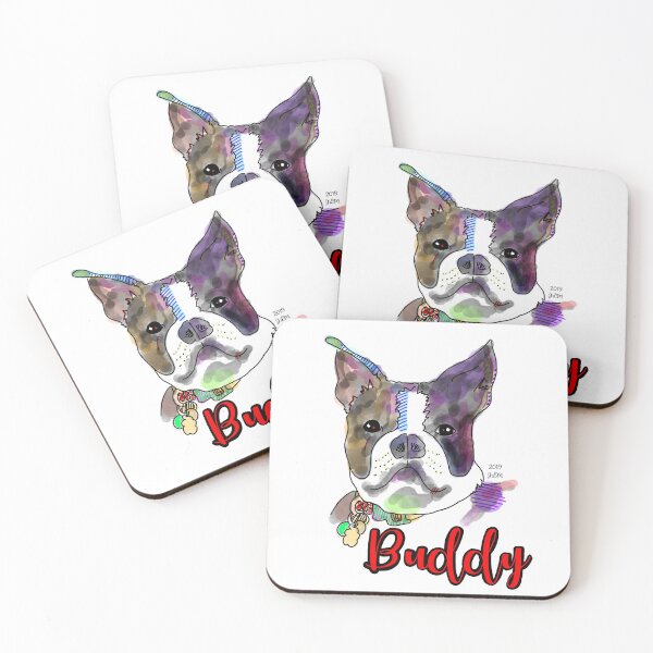Item preview, Buddy, the Boston Terrier designed and sold by CreativeBible.