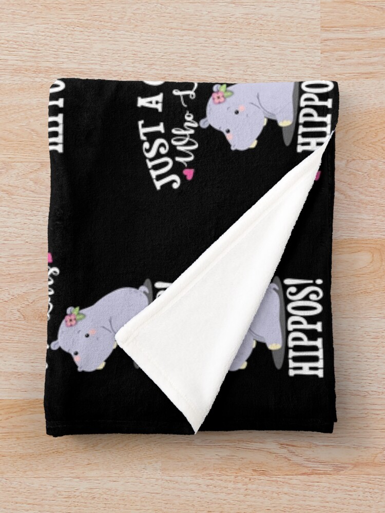 "Hippo Hippopotamus" Throw Blanket for Sale by ouchmypancreas Redbubble