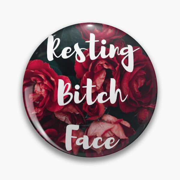 Item preview, Resting Bitch Face Roses White designed and sold by djalicat.