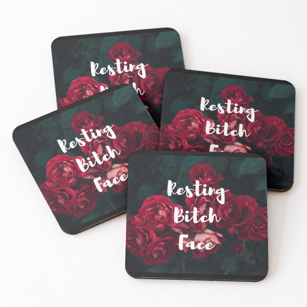 Item preview, Resting Bitch Face Roses White designed and sold by djalicat.