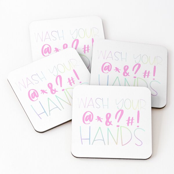 Item preview, wash your @*&?#! hands funny  designed and sold by dodidoodles.
