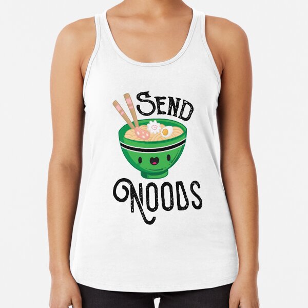 Savvy Turtle Send Noods Racerback Tank Top