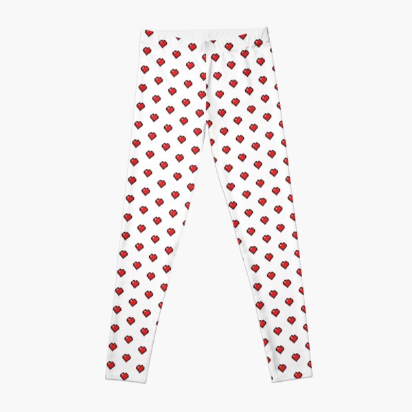Cute Retro Gaming Hearts Leggings