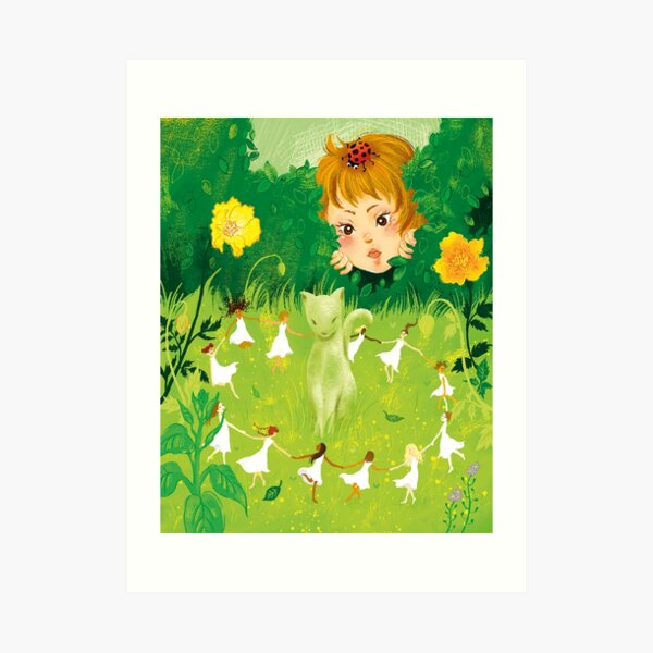 A garden of wonderful discoveries Art Print