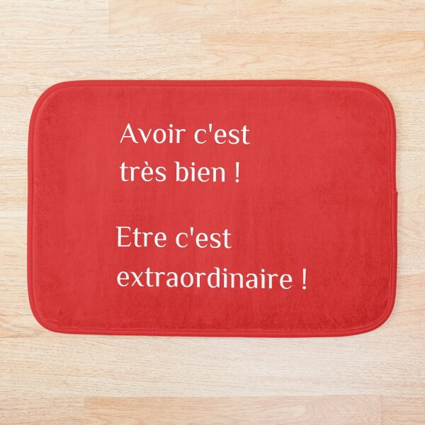 Aperçu de l'œuvre Avoir c'est très bien! Etre c'est extraordinaire!  créée et vendue par Davidfs.