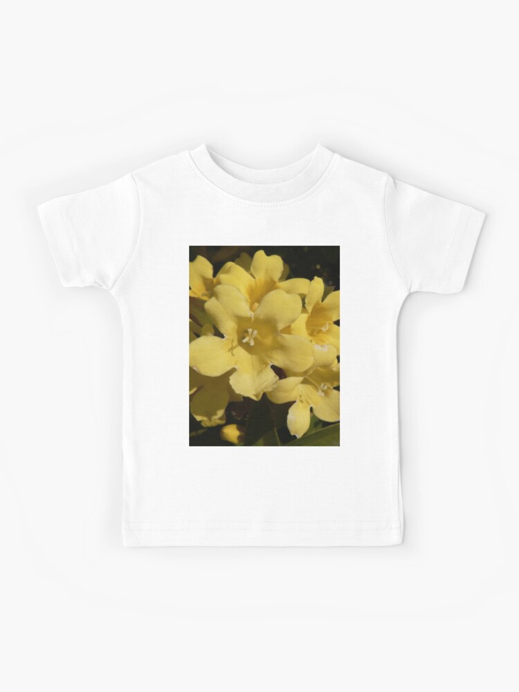 Camiseta para niños «Flor amarilla de jazmín de Carolina de cerca» de  taiche | Redbubble