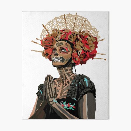 Santa Muerte Art Board Print