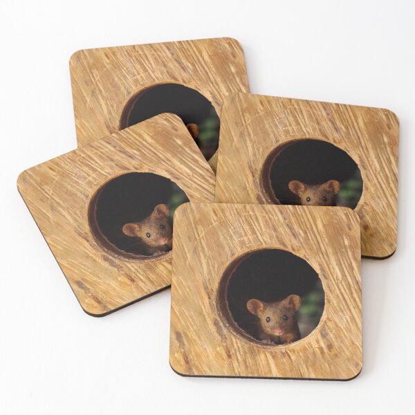 Item preview, George the mouse in a log pile House mouse in hole  designed and sold by Simon-dell.