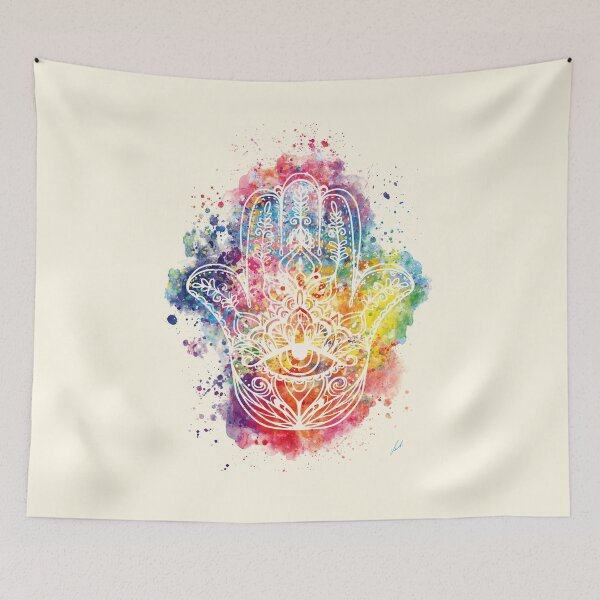 Item preview, Watercolor Hamsa by Vart designed and sold by vartstudio.