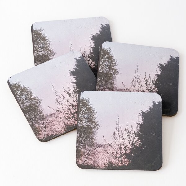 Item preview, Pink/Purple sky with trees designed and sold by mollyandjean.