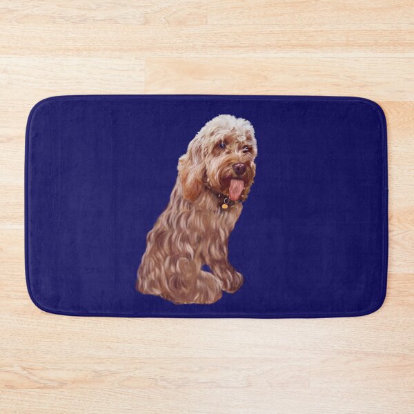 Item preview, Licking tongue Cavapoo Cavoodle puppy dog - cute cavalier king charles spaniel designed and sold by Artonmytee.