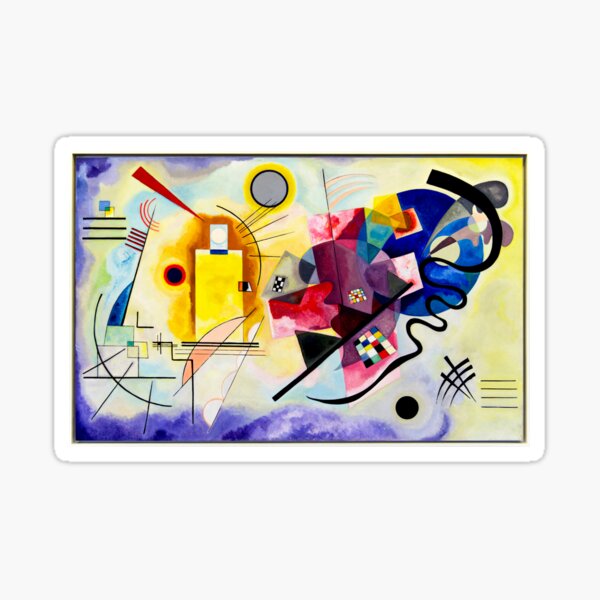 Item preview, Kandinsky - Yellow, Red, Blue designed and sold by wordpower900.