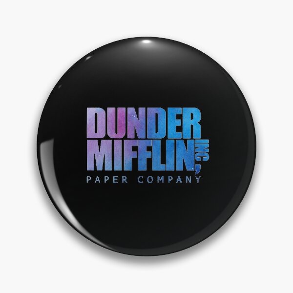 Dunder Mifflin Inc Paper Company Office Logo - The Office - Pin