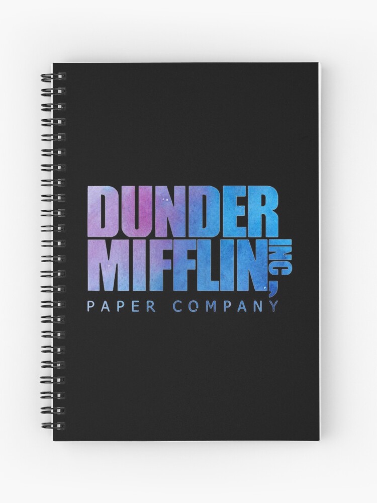 The Office - Dunder Mifflin Paper Company Logo - Black | Spiral Notebook