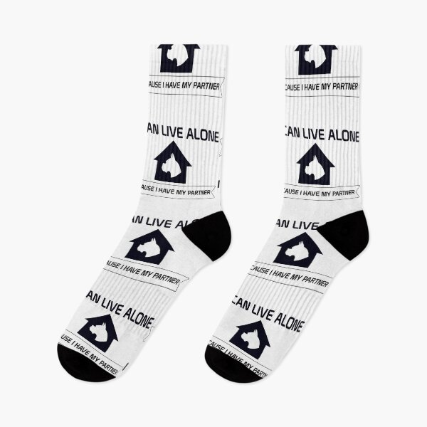 Item preview, I Can Live Alone - Because I Have My Partner - Black designed and sold by saechla.