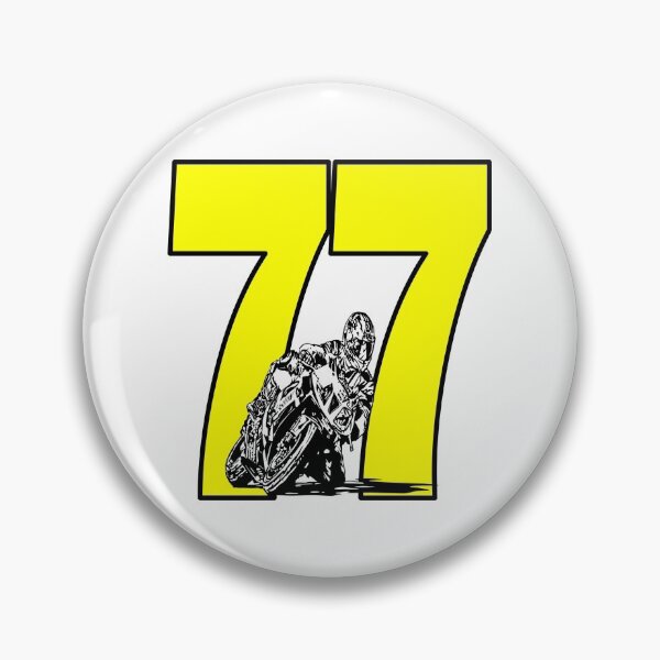Artikelvorschau, Nummer 77 und ein Motorrad - siebenundsiebzig entworfen und verkauft von AllShirts21.