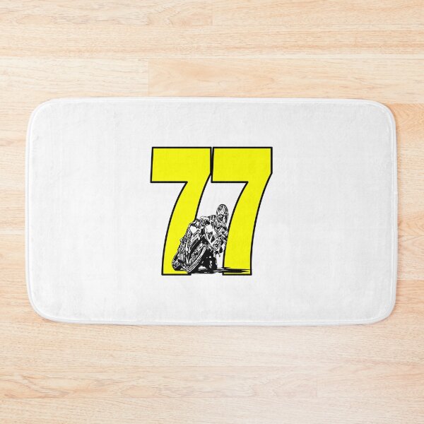 Artikelvorschau, Nummer 77 und ein Motorrad - siebenundsiebzig entworfen und verkauft von AllShirts21.