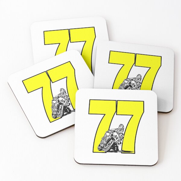 Artikelvorschau, Nummer 77 und ein Motorrad - siebenundsiebzig entworfen und verkauft von AllShirts21.
