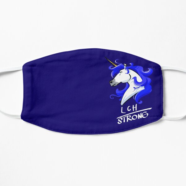LCH Strong Unicorn For Langerhans Cell Histiocytosis Awareness Flat Mask