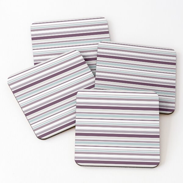 Item preview, Purple and Duck Egg Blue Stripes designed and sold by shadowbright.
