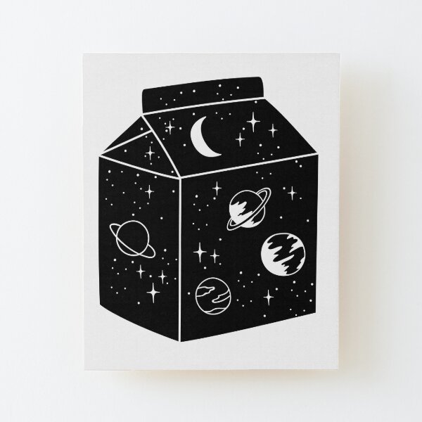 Milky way Wood Mounted Print