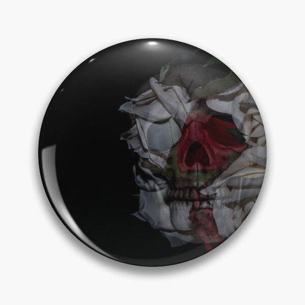 Item preview, rose flower skull designed and sold by Sam Mitchell.