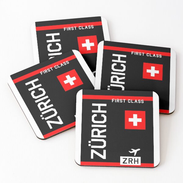 Artikelvorschau, Flugticket Zürich in schwarz entworfen und verkauft von swaynowo.