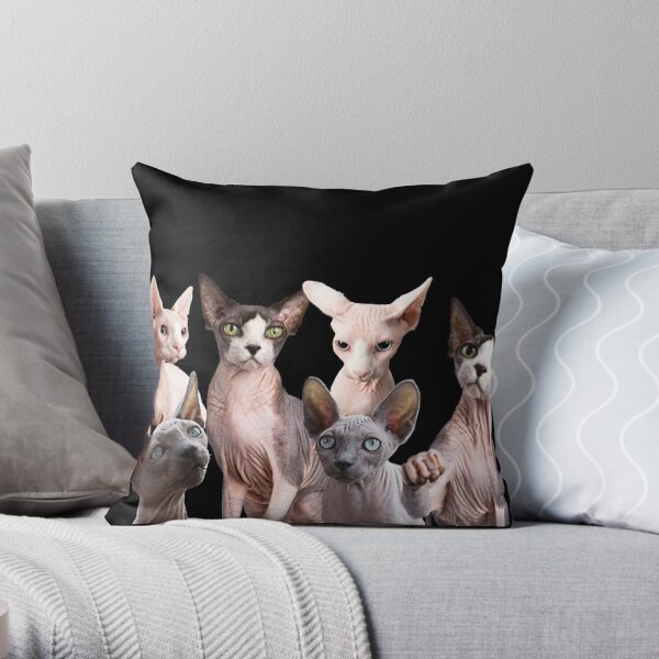 Sphynx Cat Throw Pillow