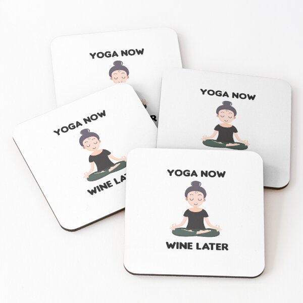 Item preview, Yoga Now Wine Later Womens, Yoga Now Wine Later Cute YogaWomens Gift designed and sold by ANAS MAATI.
