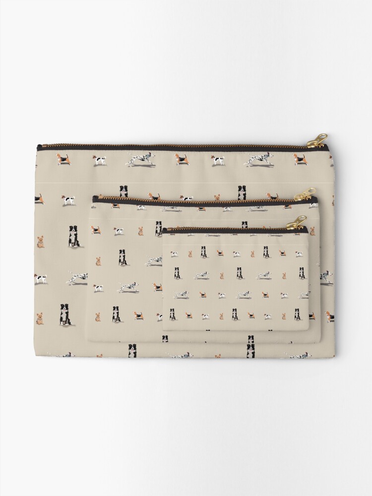Alternate view of Dog Repeat Zipper Pouch