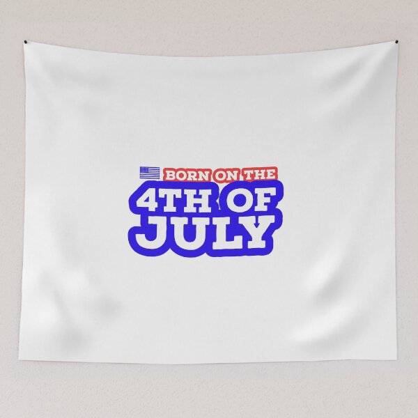 Item preview, BORN ON THE 4TH OF JULY - USA - FLAG - PARTY - PATRIOTIC  designed and sold by Tropical Blood.
