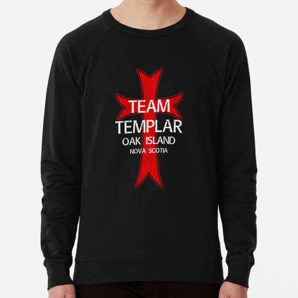 Oak Island Treasure Hunter Knights Templar Cross Mystery Nova Scotia Lightweight Sweatshirt